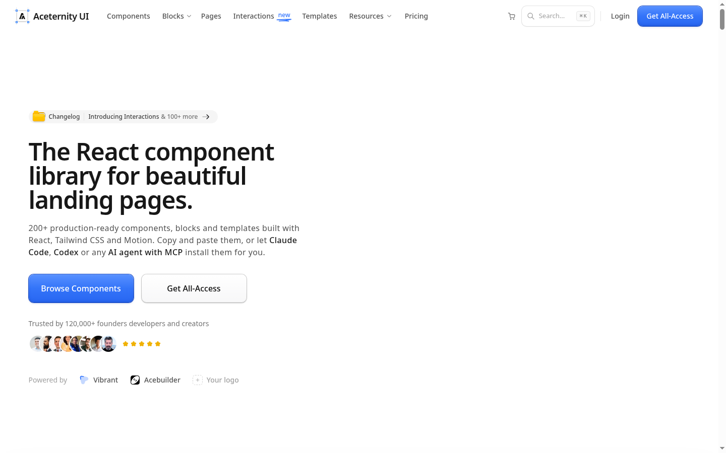Aceternity UI React Tailwind components