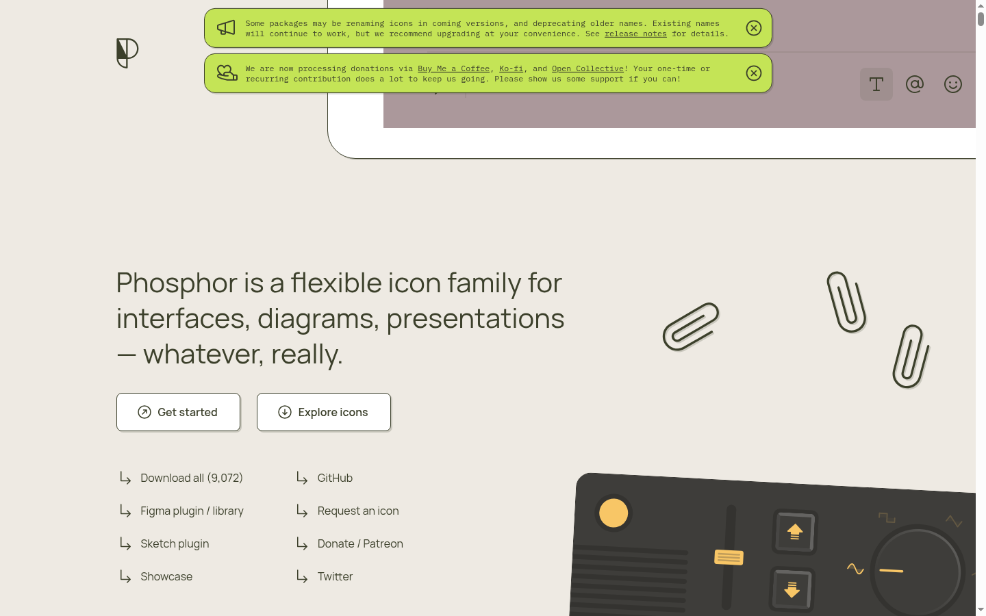 Phosphor Icons open icon family
